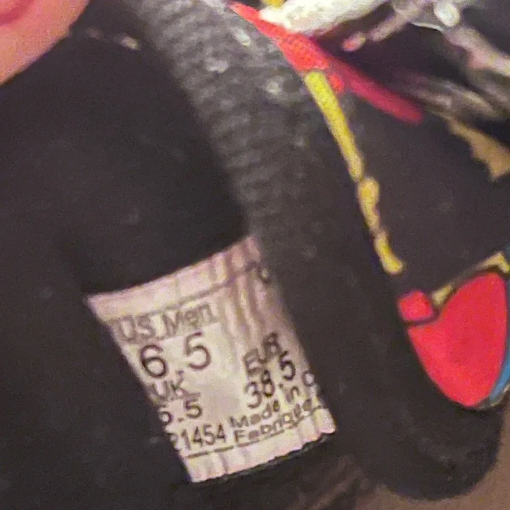 Vans Black and Yellow Cartoon Sneakers - Picture 2 of 8
